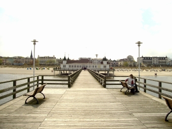 Ahlbeck Seebr�cke (Blick zum Strand)